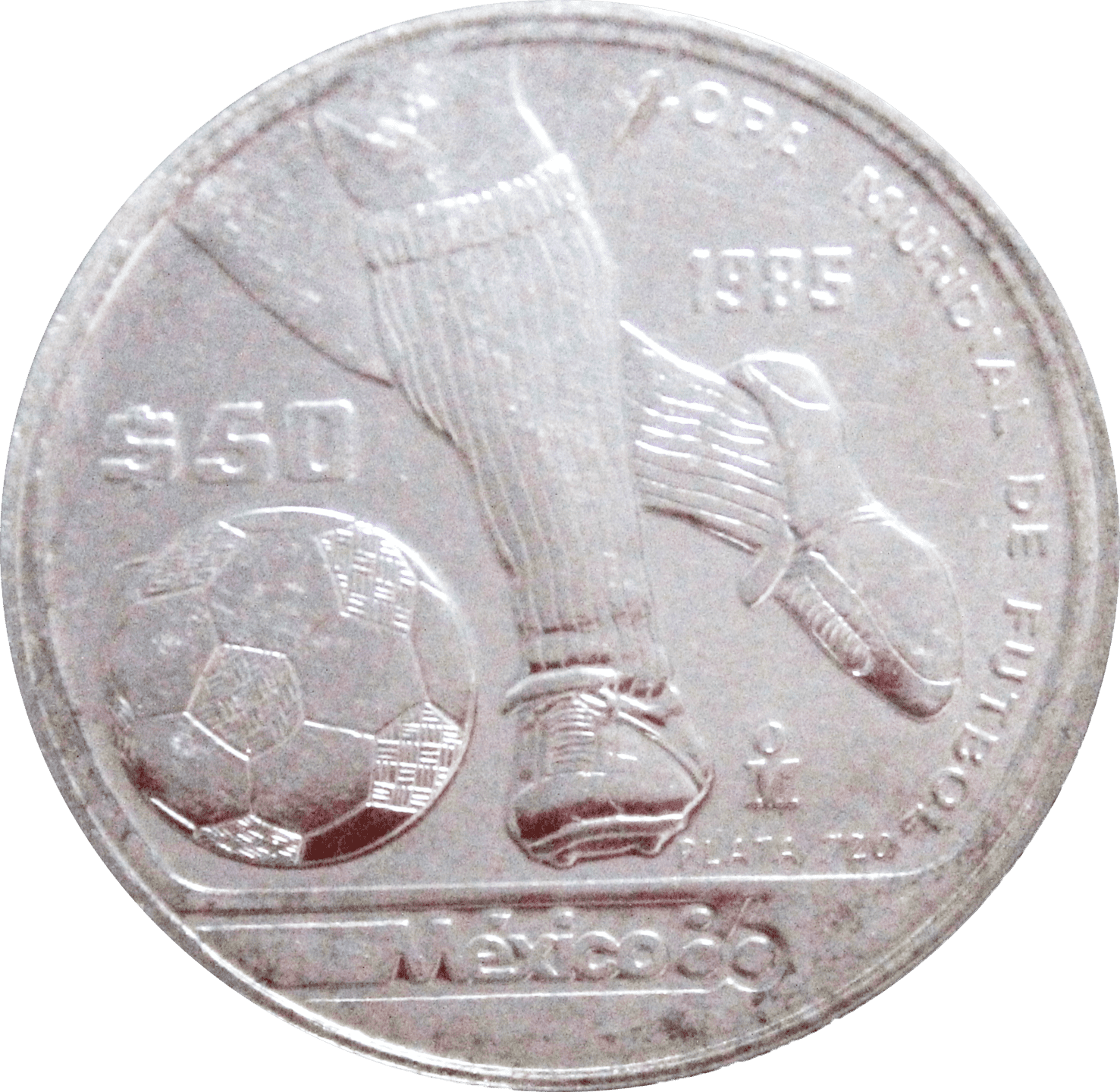 $50 COPA MUNDIAL DE FUTBOL MÉXICO 1986