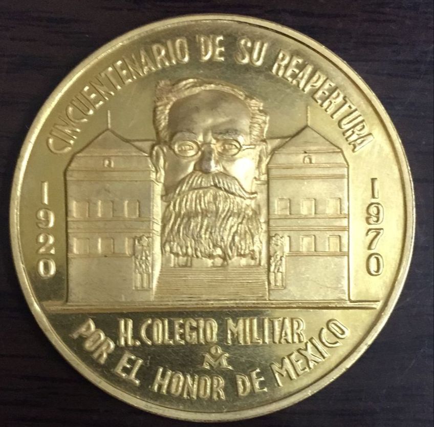 CINCUETENARIO REAPERTURA H. COLEGIO MILITAR 41.6 GRS LEY.900