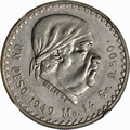 1 PESO MORELOS O CACHETÓN<br>